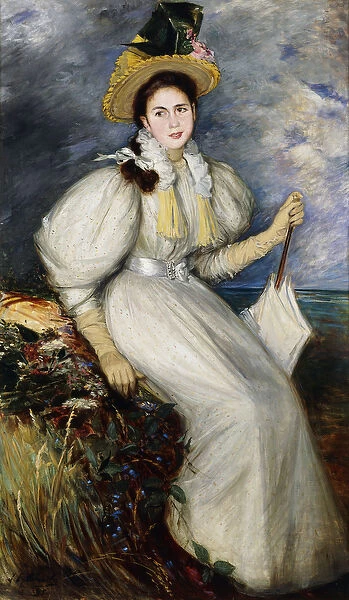 Portrait of a Young Woman, 1895 (oil on canvas)