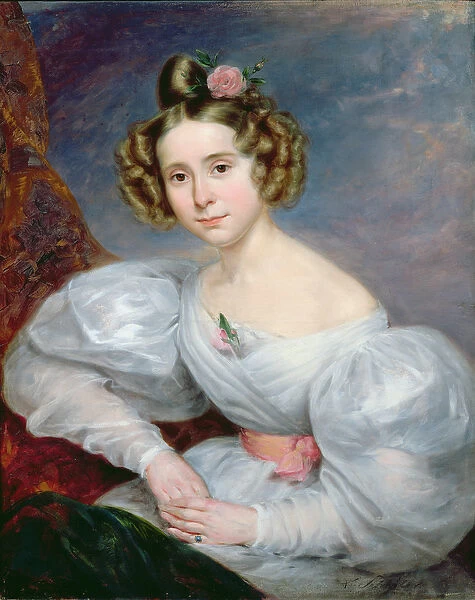 Portrait of a young woman, c. 1833-34 (oil on canvas)