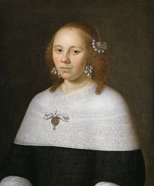 Portrait of a Young Woman from Hoorn, 1658 (oil on canvas)