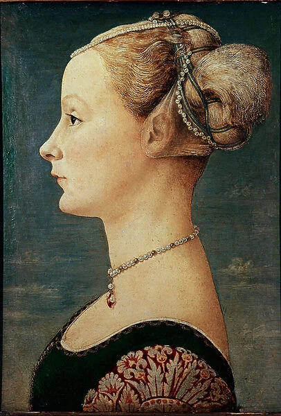 Portrait of a young woman (Or Portrait of Lady). 1470-1472 (Tempera on wood)