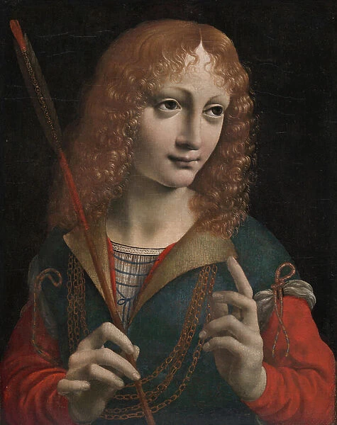 Portrait of a Youth as Saint Sebastian, late 1480s (oil on wood, transferred to pressed wood)