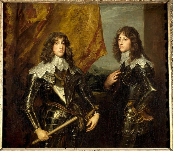Portraits of the Princes Palatins, Charles Louis I (1617-1680) and Robert (1619-1682