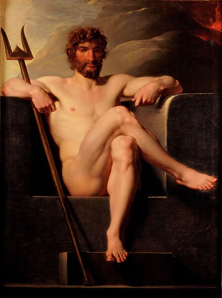Poseidon Enthroned (oil on canvas)