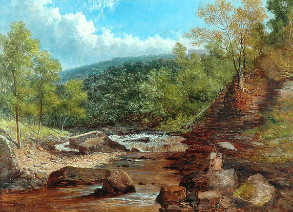 Posforth Ghyll, Bolton Woods (oil on canvas)