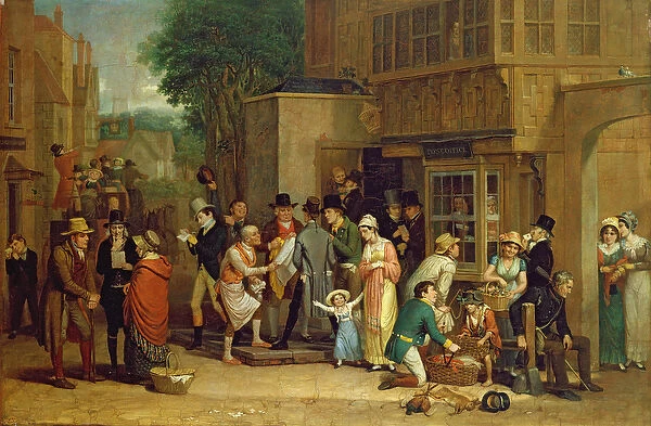 The Post Office (oil on canvas)