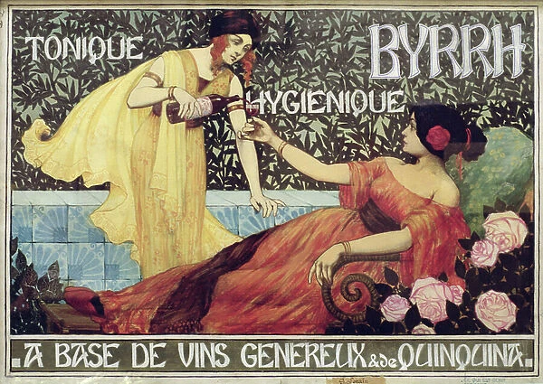 Poster advertising Byrrh, tonic and hygienic drink, c.1900 (engraving)