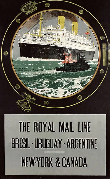 Poster advertising The Royal Mail Line (colour litho)