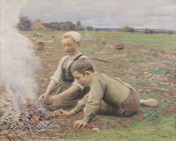 The Potato Gatherers, 1898 (oil on canvas)