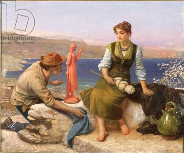 The Potters Courtship, c. 1886 (oil on canvas)