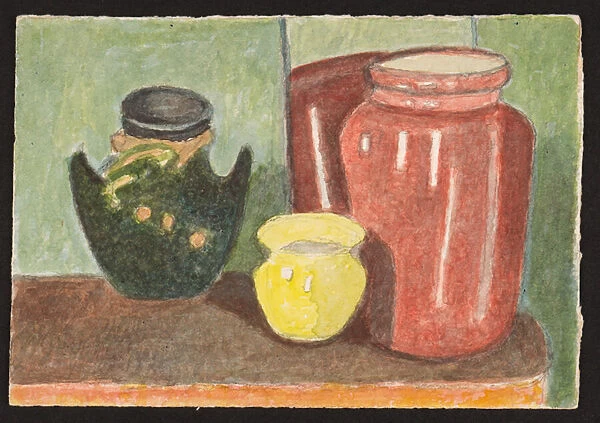 Pottery, c. 1930 (pencil & w  /  c on paper)