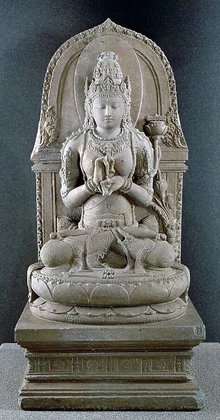 Prajnaparamita, Goddess of Trancendental Wisdom, c. 1300 (andesite)