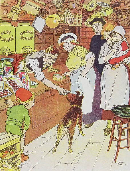 'Pray what can I do for you Sir?' from Blackie's Children's Annual, Nineteenth Year Book (book illustration)
