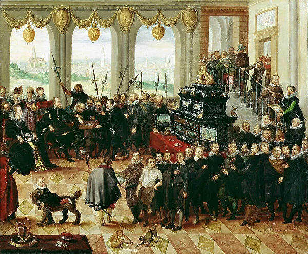 Presentation of the Pomeranian Kunstschrank to Duke Philip II of Pomerania-Stettin