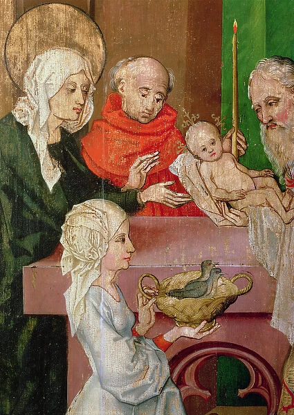 Detail of the Presentation in the Temple, from the Altarpiece of the Dominicans, c