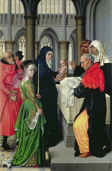 Presentation in the Temple, left hand panel of a diptych