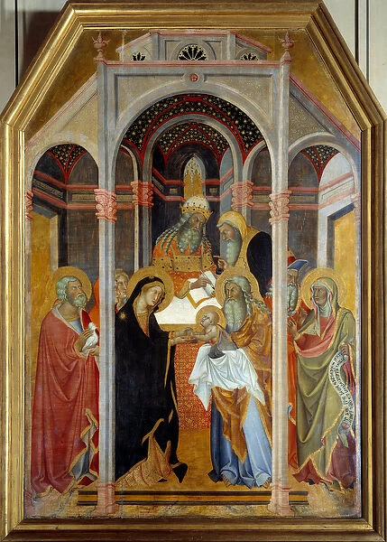 Presentation at the Temple Painting on wood by Bartolo di Fredi (1330-1410