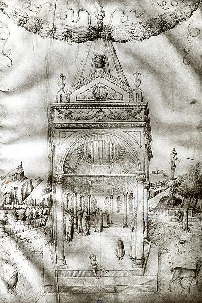 The Presentation in the Temple (pencil on paper) (b  /  w photo)