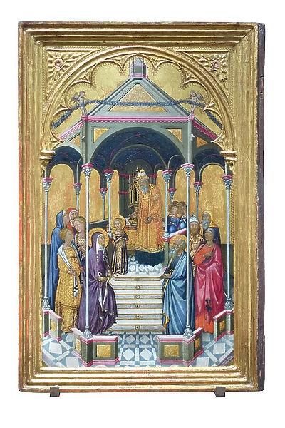 Presentation of the Virgin in the temple, 1380 circa, (tempera on wood)