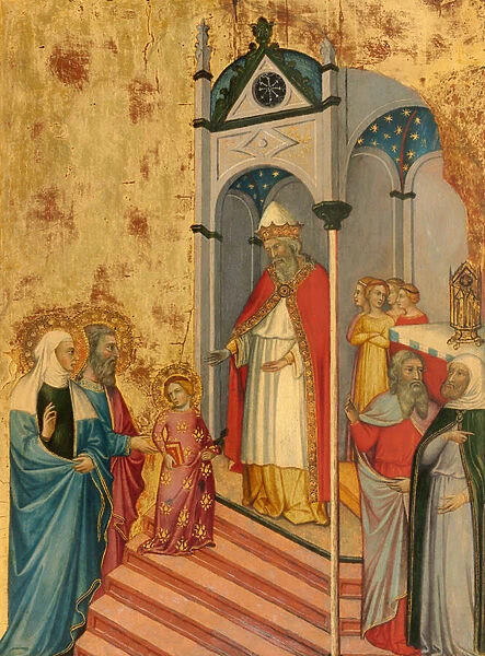 The Presentation of the Virgin in the Temple, c. 1400-5 (tempera on poplar panel)