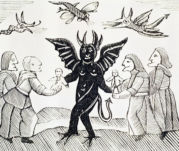 Presenting Children to the Devil, copy of an illustration from