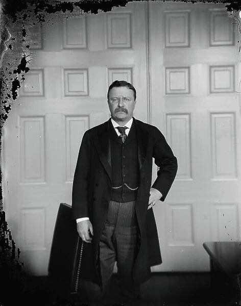 President Theodore Roosevelt, c. 1890-1910 (b / w photo)