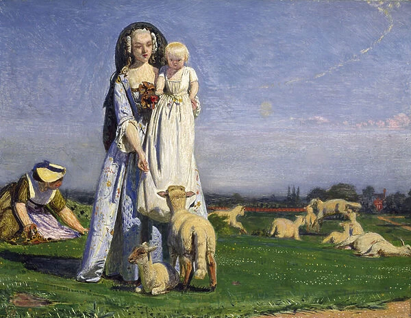 The Pretty Baa-Lambs, 1852 (oil on panel)