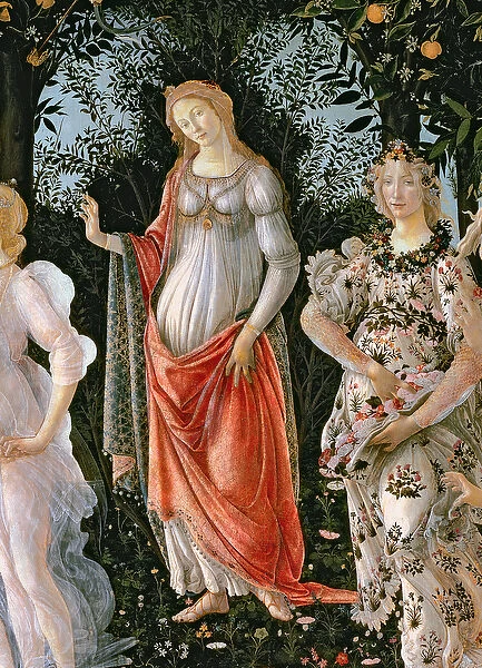 Primavera, c. 1478, (tempera on panel) (detail of 558)
