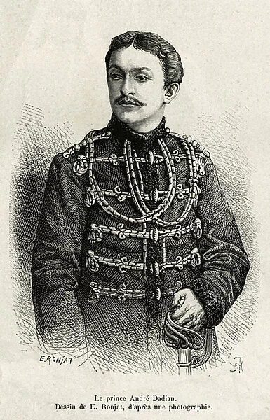 Prince Andre Dadian of Mingrelie (1850-1910), general of the Russian army