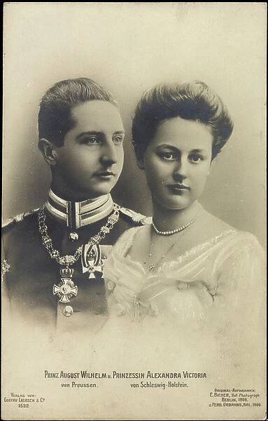 Prince August William of Prussia with wife