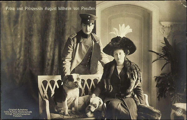 Prince and Princess August Wilhelm von P, Bulldog