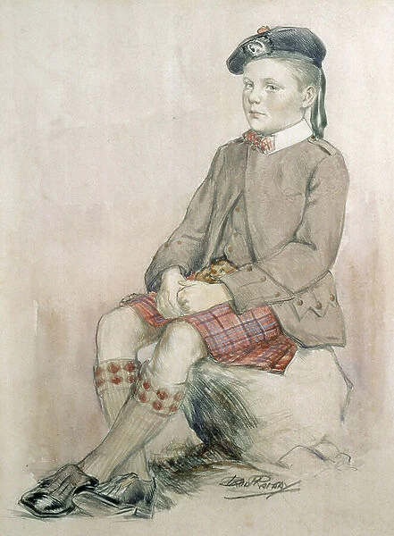 Prince of Wales, later Edward VIII, aged 8, wearing Royal Stuart Tartan, 1902
