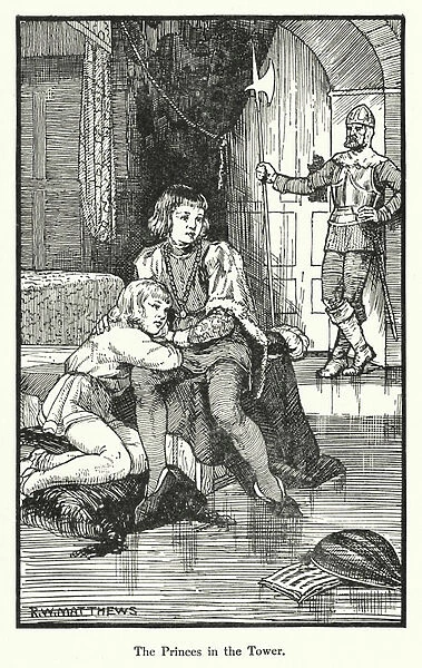 The Princes in the Tower (litho)