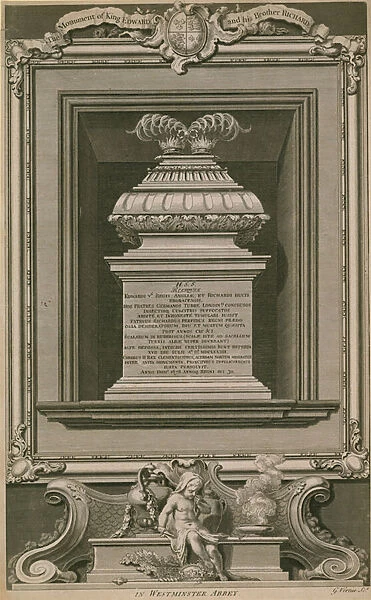 The Princes in the Tower Monument (engraving)