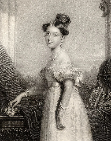 Princess Alexandrina Victoria of Saxe-Coburg, engraved by J