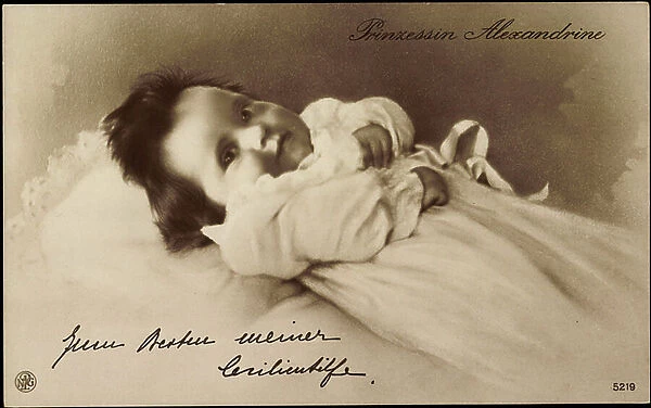 Princess Alexandrine of Prussia as a baby, NPG 5219