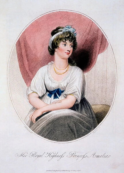 Princess Amelia, 1806 (colour litho)
