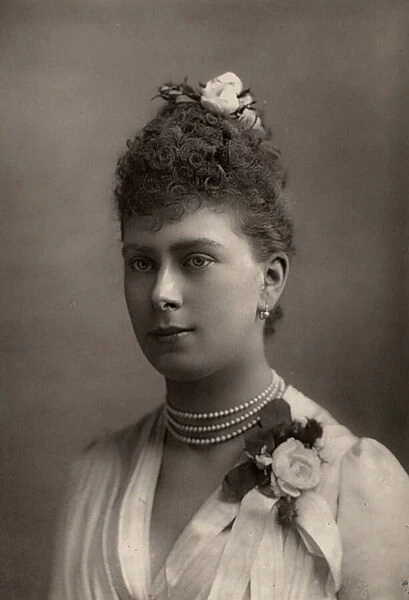 Princess Mary (May) of Teck (1867-1953), 1910 (b / w photo)