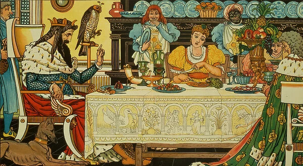 The Princess Shares her Dinner with the Frog, from The Frog Prince, 1874