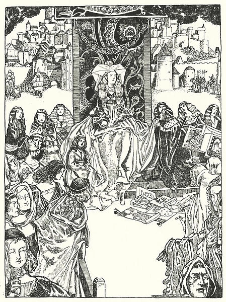 The Princess and the Suitors (engraving)