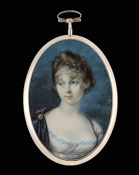 Princess Zinaida Aleksandrovna Belosel skaia-Belozerskaia, 1808 (w  /  c on ivory)