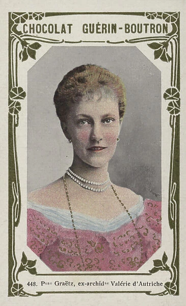 Princesse Graetz, ex-archiduchesse Valerie d Autriche (coloured photo)