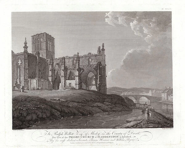 Priory Church at Haddington (engraving)