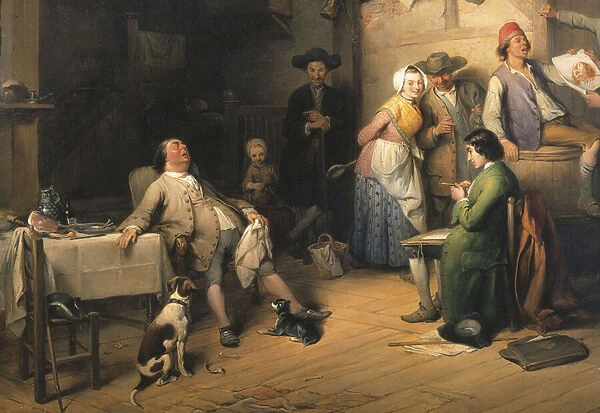 Pris en Plein Sieste, 1842 (oil on canvas)