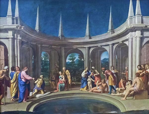 The Probatic Pool, 1605-06 (oil on copper)