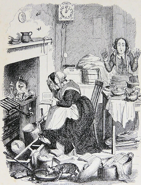 Problem With Servants, 1830 (engraving)