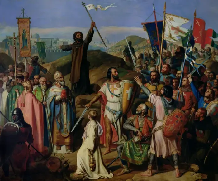 Framed Print : Procession of Crusaders around Jerusalem, 14th July 1099, 1841 (oil on canvas) Framed Print : Procession of Crusaders around Jerusalem, 14th July 1099, 1841 (oil on canvas)