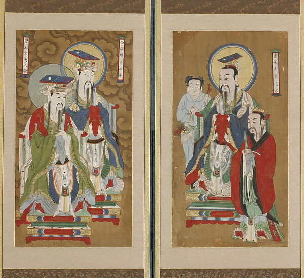 Processional Scene, Choson dynasty (colour on paper & silk)