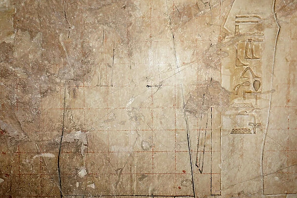 Project for a copy of a grid drawing, Temple of Horus, Edfu