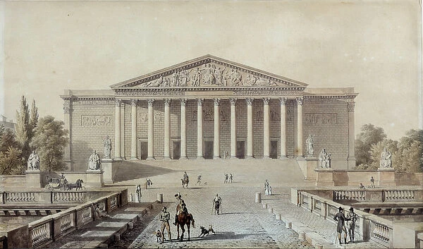 Project for the National Assembly or Palais Bourbon, Palais du Corps Legislatif Drawing