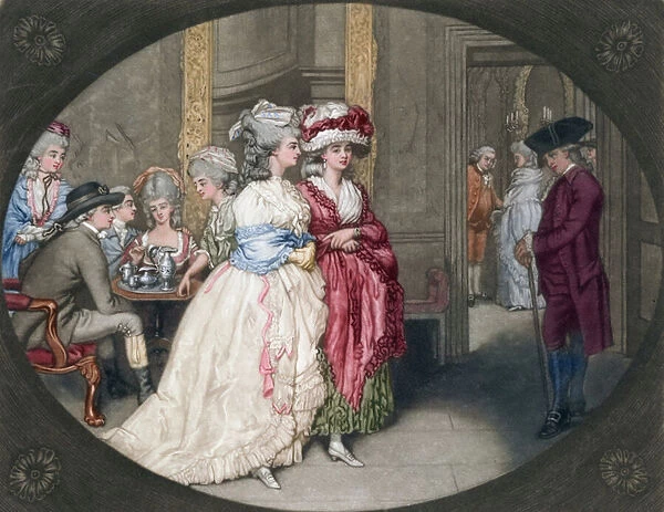 The Promenade at Carlisle House, 1781 (coloured engraving)
